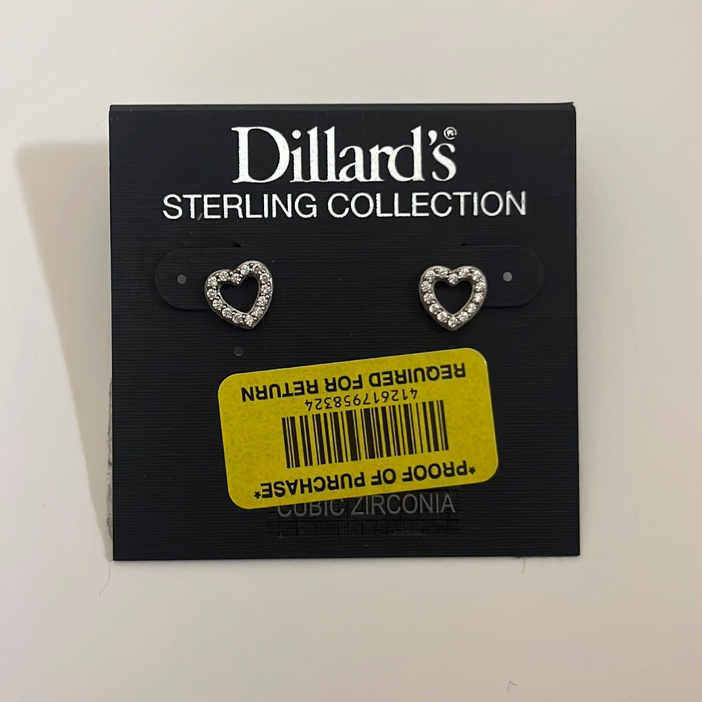 Sterling Heart earrings